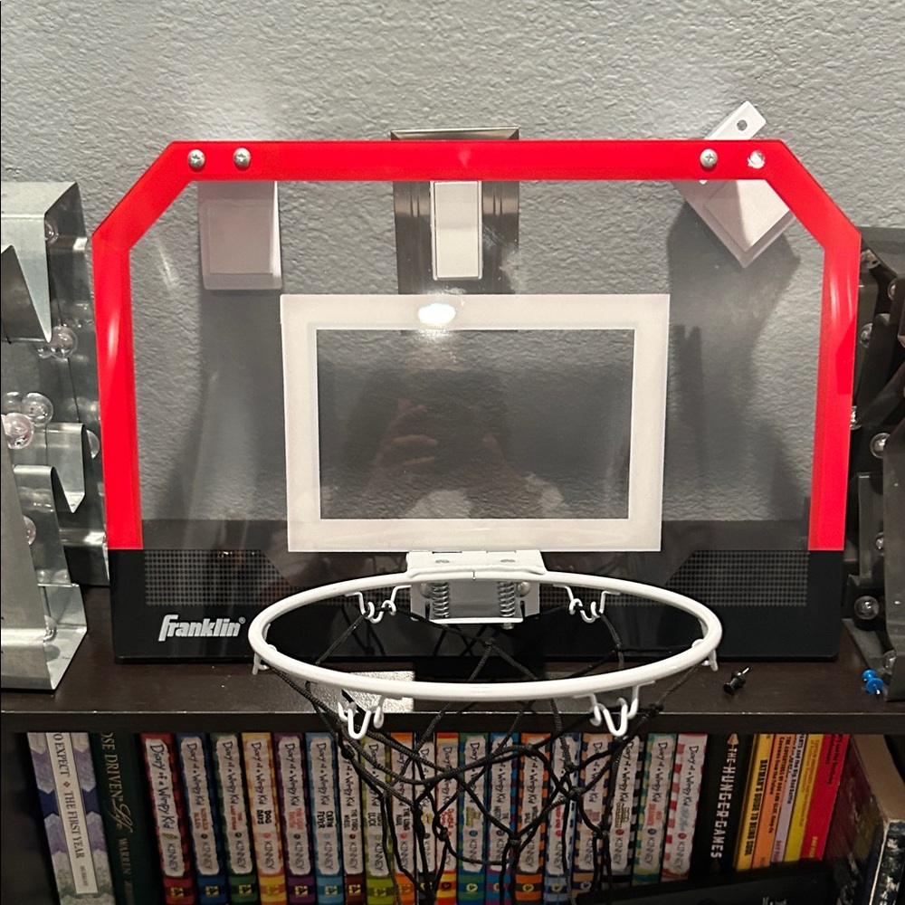 Red and Black Mini Basketball Hoop